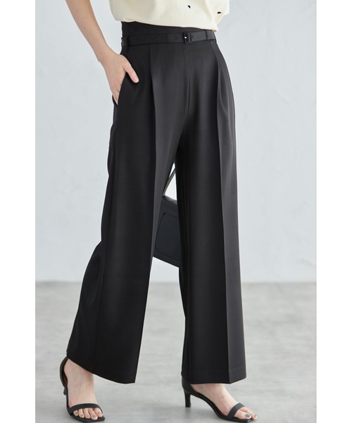 &. NOSTALGIA（アンドドットノスタルジア）の「ベルト付きタックストレートパンツ（その他パンツ・レディース・ベージュ/ライム/ピンク/アイボリー/ブラック/グレー/ブルー・S/M）」の20枚目の写真