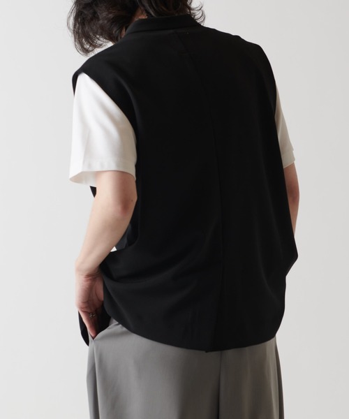 Lui's(ルイス)の「ノーカラージレ(ノーカラージャケット・メンズ・ライトグレー/ブラック・S/M)」の5枚目の写真