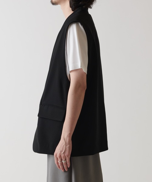 Lui's(ルイス)の「ノーカラージレ(ノーカラージャケット・メンズ・ライトグレー/ブラック・S/M)」の17枚目の写真