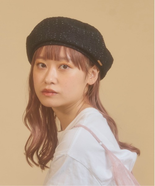 kaorinomori（カオリノモリ）の「kaorinomori ナチュベレー / カオリノモリ（ハンチング/ベレー帽・レディース・ホワイト/ライトグリーン/ブラック・M/57.5cm）」の7枚目の写真