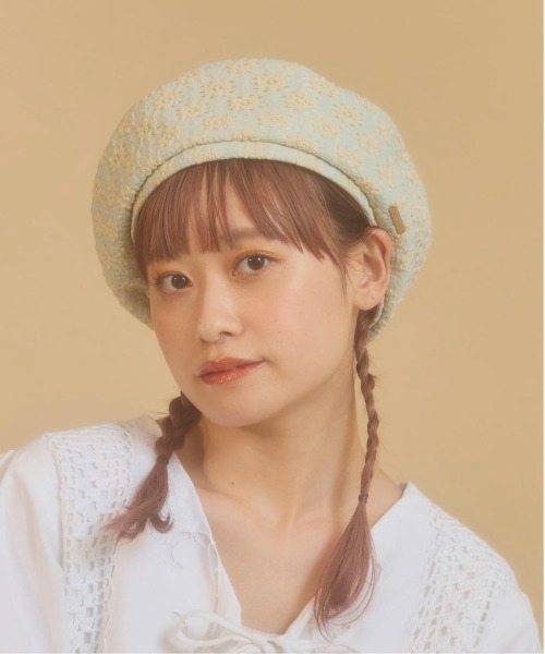 kaorinomori（カオリノモリ）の「kaorinomori ナチュベレー / カオリノモリ（ハンチング/ベレー帽・レディース・ホワイト/ライトグリーン/ブラック・M/57.5cm）」の19枚目の写真