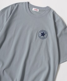 CONVERSE/コンバース COOLMAX ワンポイントロゴ刺繍 サークルパッチ クルーネック半袖Tシャツ レディース メンズ