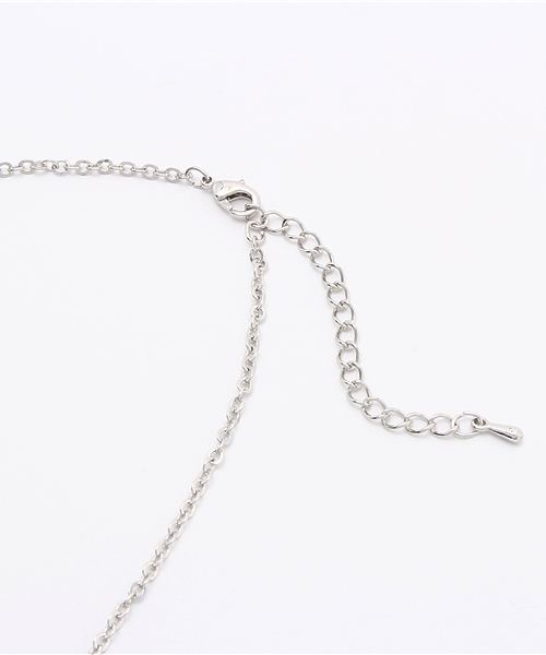 WEGO（ウィゴー）の「WEGO/スクエアプレートストーンネックレス（ネックレス・メンズ・ゴールド/シルバー・FREE）」の5枚目の写真