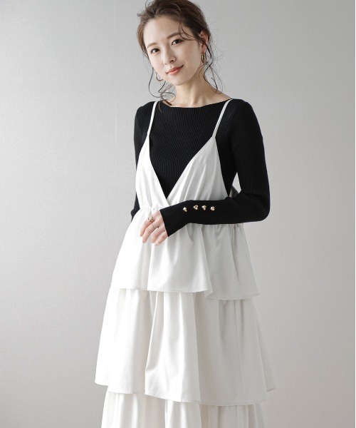 ☆美品☆ DESCENTE / OGASAKA / ワンピース / M セール】ティアードキャミワンピース（ワンピース）｜SUGAR