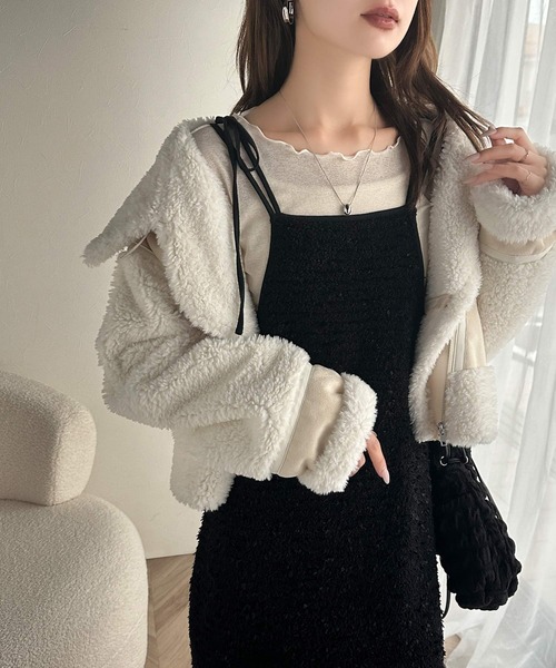 セール】【mily bilet】大人の上品さ。テープモールキャミソール