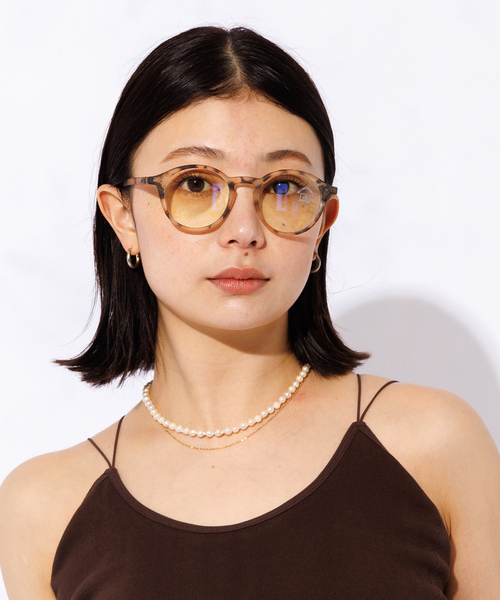 【IZIPIZI】ダテメガネ / ブルーライトカット / ボストン / クリアレンズ / サングラス /#D（メガネ）｜Rouge vif la cle（ルージュヴィフラクレ）