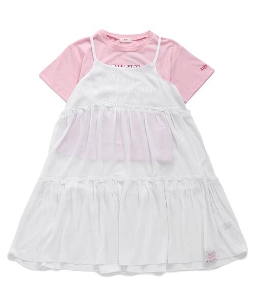 algy(アルジー)の「シアーキャミワンピ&Tセット(ワンピース・キッズ・オフホワイト/ブラック・XX-SMALL/X-SMALL/MEDIUM/SMALL)」の15枚目の写真