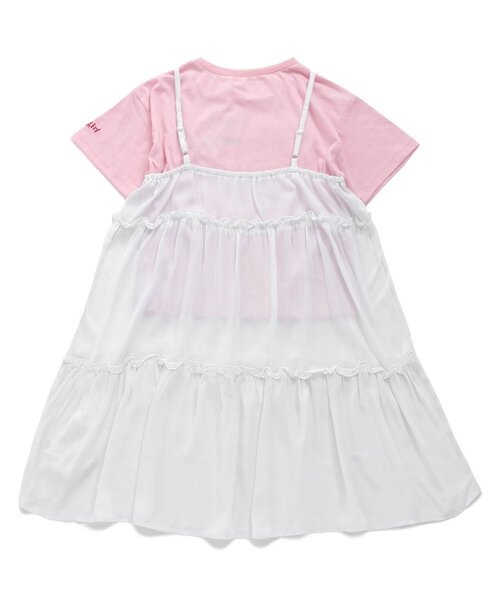 algy(アルジー)の「シアーキャミワンピ&Tセット(ワンピース・キッズ・オフホワイト/ブラック・XX-SMALL/X-SMALL/MEDIUM/SMALL)」の9枚目の写真