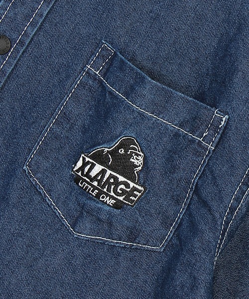 XLARGE KIDS（エクストララージキッズ）の「デニム半袖シャツ