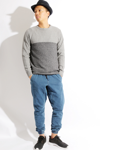 Denime（ドゥニーム）の「カットデニムジョガーパンツ（その他パンツ・メンズ・ブルー/ネイビー・MEDIUM/X-LARGE/LARGE）」の13枚目の写真