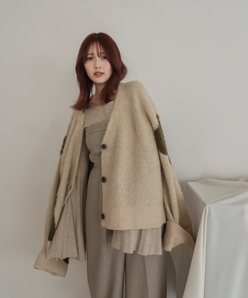 mideal（マイディール）の「tweed bare combinaison / ツイードベア