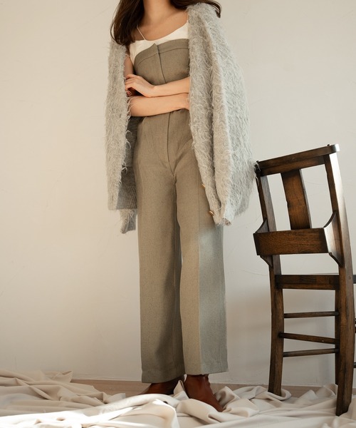 mideal（マイディール）の「tweed bare combinaison / ツイードベア