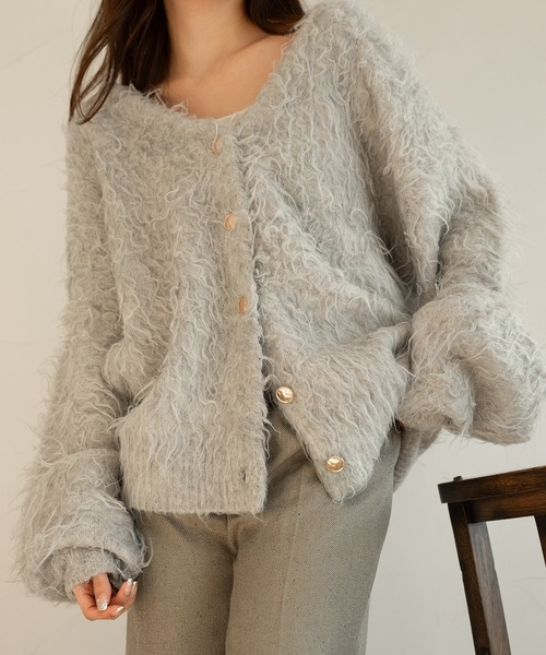 mideal（マイディール）の「tweed bare combinaison / ツイードベアコンビネゾン（サロペット/オーバーオール・レディース・アイボリー/グレー・SMALL/MEDIUM）」の19枚目の写真