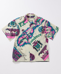 BINDU / ビンドゥー Indian cotton pattern S/S シャツ