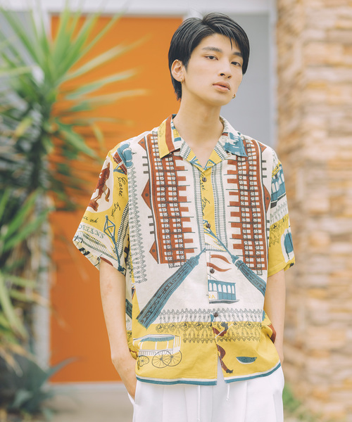 BINDU(ビンドゥー)の「BINDU / ビンドゥー Indian cotton pattern S/S シャツ(シャツ/ブラウス・メンズ・ピンク/レッド/パープル/ブルー系その他/イエロー/ネイビー/ブラウン/ピンク系その他/オレンジ・LARGE/MEDIUM)」の6枚目の写真