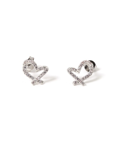 ハートのレオパෆ̈ピアス （Leopard heart | ANG）