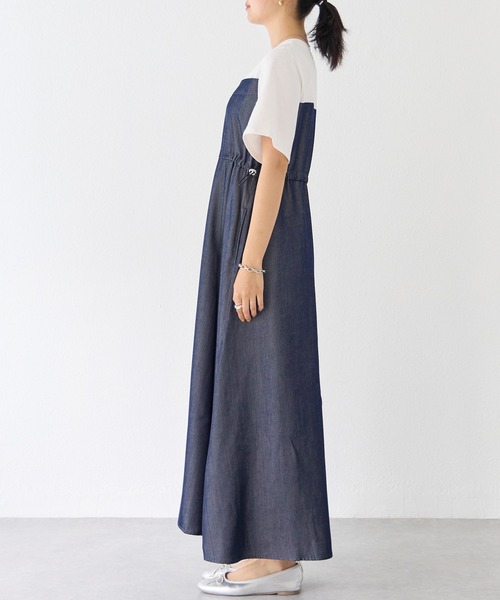LAVEANGE(ラビアンジェ)の「デニムライクビスチェ風ワンピース(ワンピース・レディース・ネイビー/ブラック・5L/4L/3L/LL/M)」の20枚目の写真