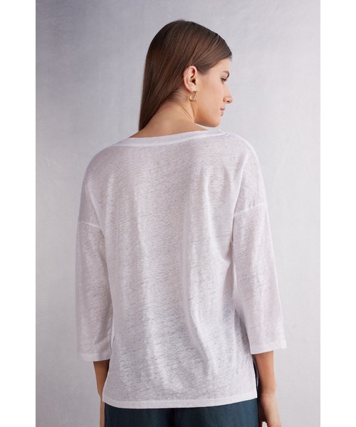 アパルトモン　Linen Boat Neck Knit リネンボートネックニット L'Appartement Linen Boat neck Knit ホワイト - メルカリ