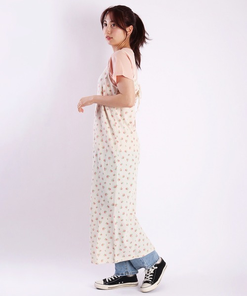 JEMORGAN（ジェーイーモーガン）の「JEMORGAN / ジェーイーモーガン 小花柄 ワッフル キャミワンピース ロング（ワンピース・レディース・レッド/ブルー・FREE）」の5枚目の写真