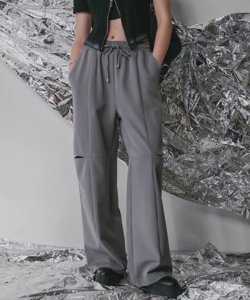 Solace（ソレイス）の「サイドジップワイドパンツ（その他パンツ・レディース・ブラック/グレー/ホワイト・FREE）」の3枚目の写真
