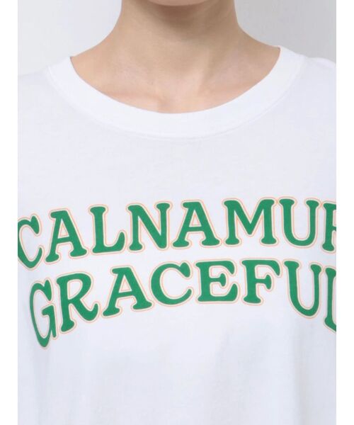 CALNAMUR(カルナムール)の「ヴィンテージスタイルビッグTシャツ(Tシャツ/カットソー・レディース・ホワイト/ライトブルー/ブラック・FREE)」の6枚目の写真