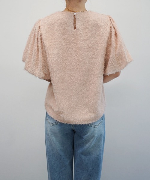 Rashik(ラシク)の「パフスリーブシャギートップス(Tシャツ/カットソー・レディース・アイボリー/ピンク/ブラック・FREE)」の16枚目の写真