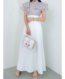 MERCURYDUO | シアーチェックラッフルドッキングワンピース(ワンピース)