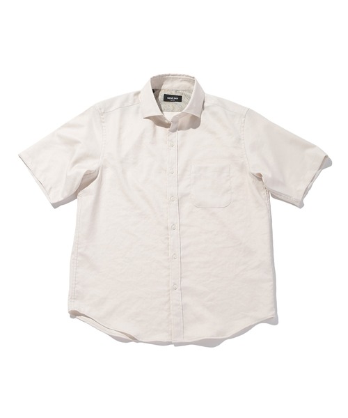 MEN'S BIGI(メンズビギ)の「オクシィジュエルストレッチ半袖シャツ(シャツ/ブラウス・メンズ・ネイビー/イエロー/ミント/オフホワイト・01/04/02/03)」の2枚目の写真