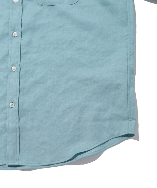 MEN'S BIGI(メンズビギ)の「オクシィジュエルストレッチ半袖シャツ(シャツ/ブラウス・メンズ・ネイビー/イエロー/ミント/オフホワイト・01/04/02/03)」の9枚目の写真