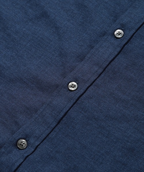 MEN'S BIGI(メンズビギ)の「オクシィジュエルストレッチ半袖シャツ(シャツ/ブラウス・メンズ・ネイビー/イエロー/ミント/オフホワイト・01/04/02/03)」の12枚目の写真