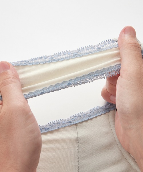 YU'NOW（ユナウ）の「【ゆったりリラックス】まる胸メイクのちゅるんナイトブラ【かわいいレースデザイン】（ナイトブラ・レディース・アイボリー/ブラック/ブルー系・M/S/LL/L）」の15枚目の写真