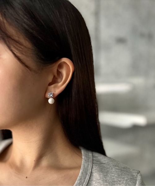 Burner(バーナー)の「【CHI SELECT】パールデザイン ピアス ストーン 両耳用 chi-pierce-00526 Y【GBT】(ピアス(両耳用)・レディース・ゴールド/シルバー・FREE)」の7枚目の写真
