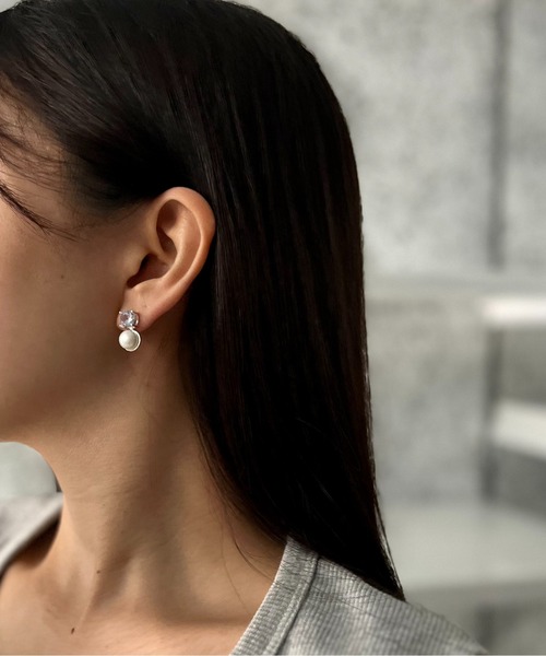 Burner(バーナー)の「【CHI SELECT】パールデザイン ピアス ストーン 両耳用 chi-pierce-00526 Y【GBT】(ピアス(両耳用)・レディース・ゴールド/シルバー・FREE)」の8枚目の写真