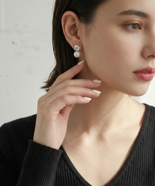 Burner(バーナー)の「【CHI SELECT】パールデザイン ピアス ストーン 両耳用 chi-pierce-00526 Y【GBT】(ピアス(両耳用)・レディース・ゴールド/シルバー・FREE)」の18枚目の写真