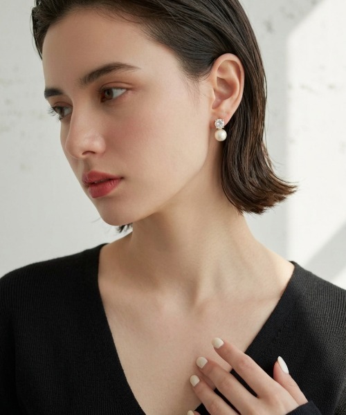 Burner(バーナー)の「【CHI SELECT】パールデザイン ピアス ストーン 両耳用 chi-pierce-00526 Y【GBT】(ピアス(両耳用)・レディース・ゴールド/シルバー・FREE)」の17枚目の写真