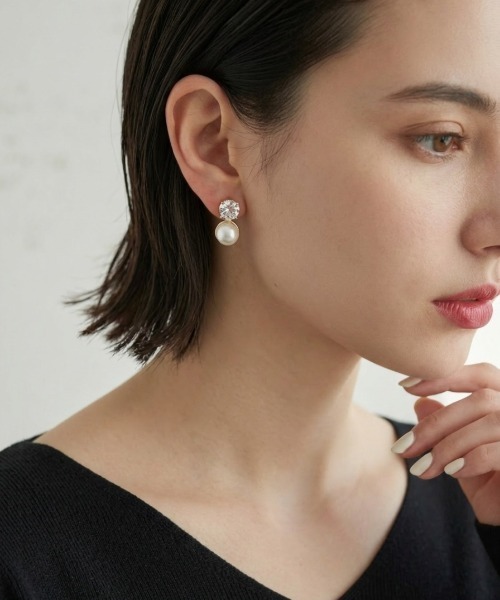 Burner(バーナー)の「【CHI SELECT】パールデザイン ピアス ストーン 両耳用 chi-pierce-00526 Y【GBT】(ピアス(両耳用)・レディース・ゴールド/シルバー・FREE)」の15枚目の写真