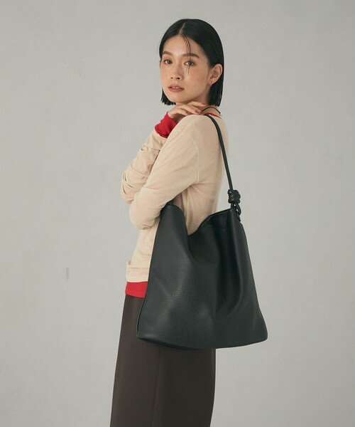 EMMEL REFINES（エメルリファインズ）の「＜EMMEL REFINES＞EM 1ハンドル ショルダー トートバッグ（トートバッグ・レディース・ブラック/ブラウン・FREE）」の8枚目の写真