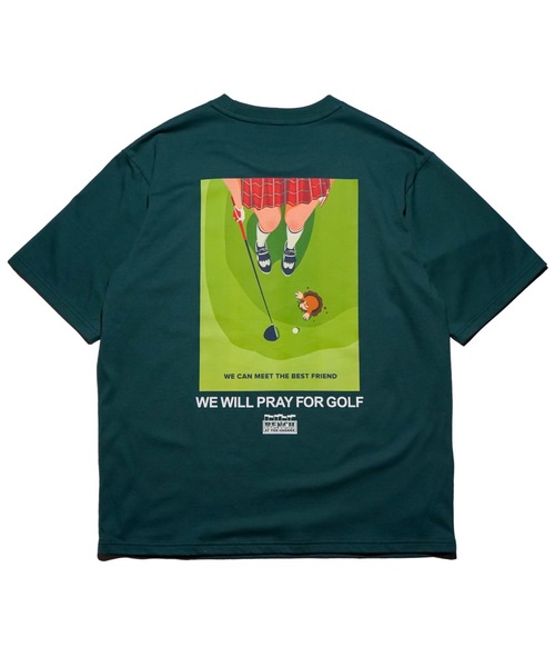 BENCH AT THE GREENE GOLF(ベンチアットザグリーンゴルフ)の「BENCH AT THE GREENE GOLF / PRINT T-SHIRTS(Tシャツ/カットソー・メンズ・ホワイト/グリーン/ブラック・MEDIUM/LARGE/X-LARGE)」の6枚目の写真