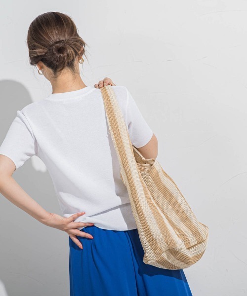 VICKY（ビッキー）の「【トレンドBAG】ストロー編みバッグ（トートバッグ・レディース・ベージュ系その他/ブラック系その他・FREE）」の14枚目の写真