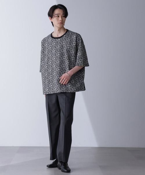 NANO universe（ナノユニバース）の「パターンジャガードTシャツ 半袖（Tシャツ/カットソー・メンズ・その他1/その他2・M/L）」の6枚目の写真