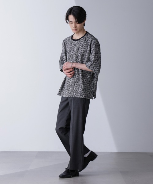 NANO universe（ナノユニバース）の「パターンジャガードTシャツ 半袖（Tシャツ/カットソー・メンズ・その他1/その他2・M/L）」の7枚目の写真