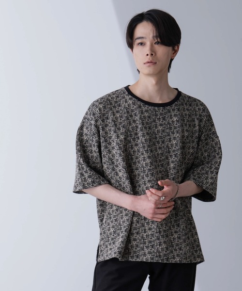 NANO universe（ナノユニバース）の「パターンジャガードTシャツ 半袖（Tシャツ/カットソー・メンズ・その他1/その他2・M/L）」の11枚目の写真