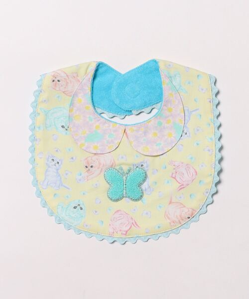 fafa(フェフェ)の「MILLO | ビブ(スタイ/よだれかけ・キッズ・アイボリー/サックスブルー・FREE)」の2枚目の写真