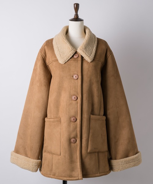 adjustable sleeve mouton coat / アジャスタブルスリーブムートン