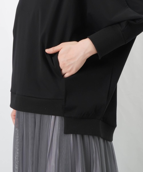 LUCA/LADY LUCK LUCA(ルカ/レディラックルカ)の「LC/LLL シルケットワイドプルオーバー / 七分袖ドルマンプルオーバー(Tシャツ/カットソー・レディース・ブラック/オフホワイト/キャメル・FREE)」の22枚目の写真