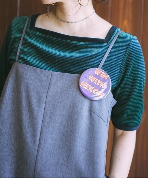 oll（オール）の「Perfect 2way velour border（Tシャツ/カットソー・レディース・グリーン系その他/ブラウン系その他・FREE）」の12枚目の写真