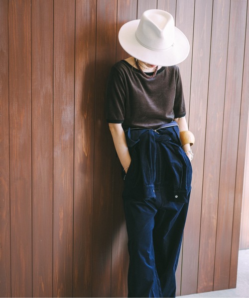 oll（オール）の「Perfect 2way velour border（Tシャツ/カットソー・レディース・グリーン系その他/ブラウン系その他・FREE）」の5枚目の写真