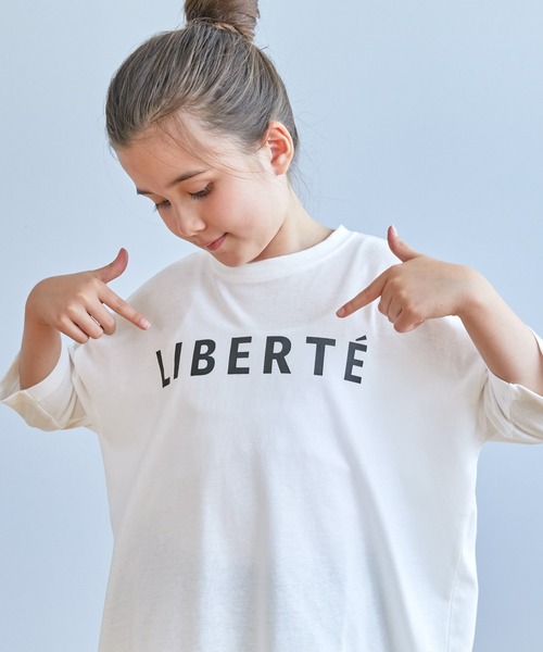 coca（coca）（コカ）の「【WEB限定セール】キッズ 親子お揃いロゴビッグシルエットTシャツ（Tシャツ/カットソー・キッズ・ホワイト/チャコール・140/130/120/150）」の10枚目の写真