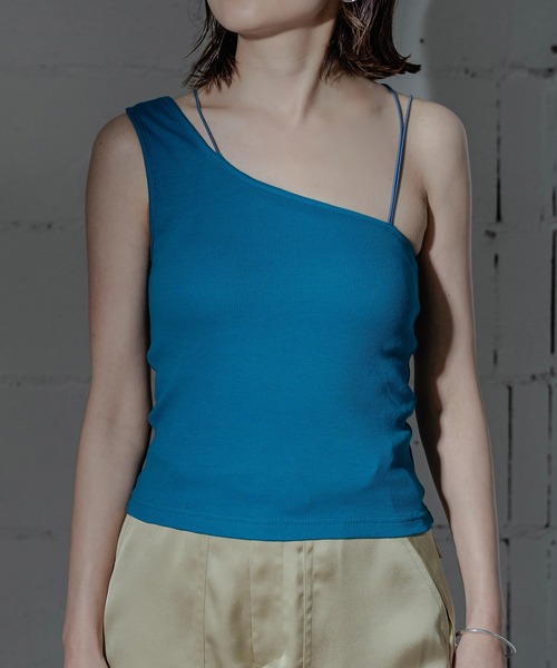 ANOGH（アノフ）の「CUP IN ASYMMETRY TANK TOP（タンクトップ）」 - WEAR
