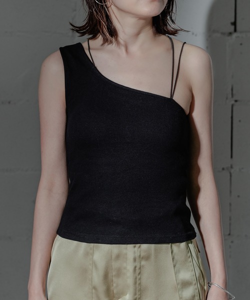 【試着のみ】ANOGH CUP IN ASYMMETRY TANK TOP 試着のみ】ANOGH CUP IN ASYMMETRY TANK TOP - メルカリ